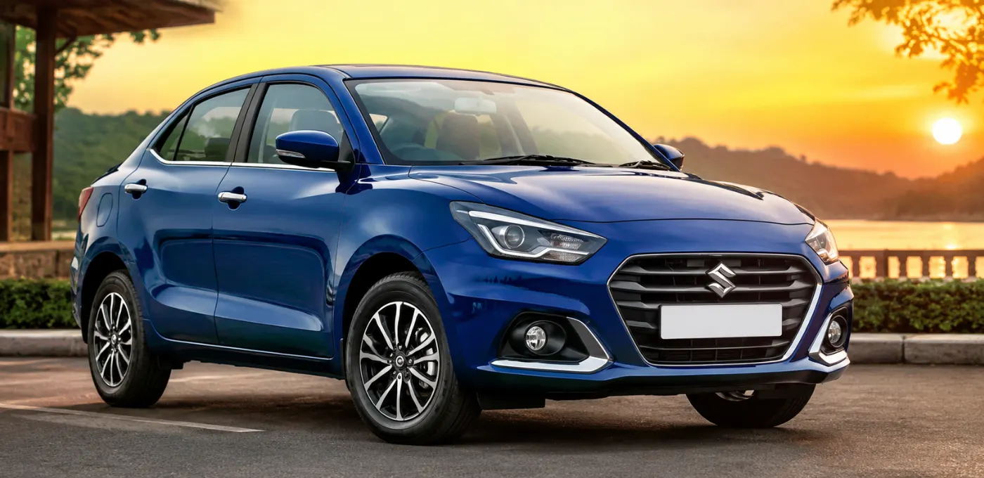 Dzire image on the road